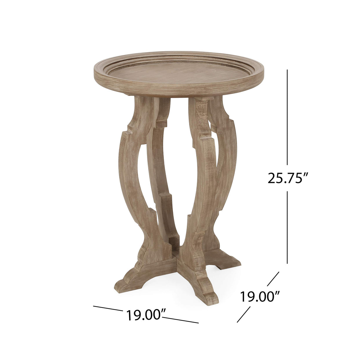 Christopher Knight Home Doris French Country Accent Table with Round Top, Natural Christopher Knight Home