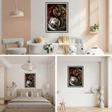 SENQAO Tiger Diamond Art Kits for Adults - Tiger Full Drill Diamond Dots Paintings for Beginners, Round 5D Paint with Diamonds Pictures Gem Art Painting Kits DIY Adult Crafts 12x16inch SENQAO