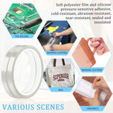 10 Rolls Heat Transfer Tape , High Temp Tape for Sublimation Transfer Tape for T-shirts, Coffee Cups, Heat Resistant Tape for Heat Press Tape Powder Coating, No Residue Transparent, 0.39-inch x 108 ft Mckanti