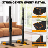 5Rcom Universal TV Stand, Large TV Legs for 37-86 Inch Flat Curved TVs with Cable Management, 6 Height Adjustment Table Top TV Mount Stand Up to 150lbs, Black 5Rcom