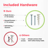 TIDYME Garage Tool Organizer Wall Mount - 64 inches - Sturdy Storage Rack with Adjustable Hooks, Anti-Rust - Easy Installation, 400lbs Capacity - Garden Tool Organizer (04 Racks & 08 Hooks) TIDYME