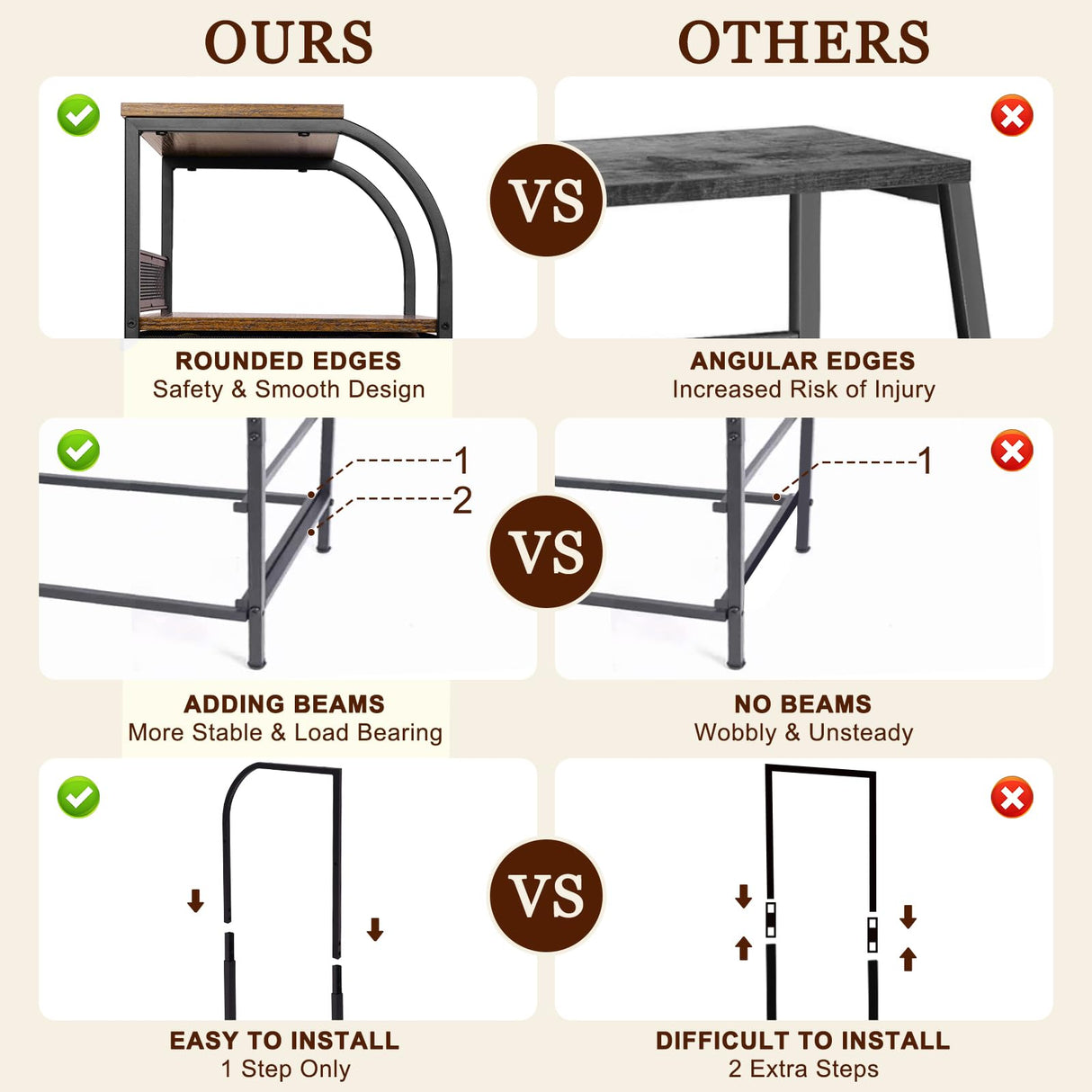 Jixlantuc Nightstand Bedside Table Drawer Organizer Side Table with Fabric Drawers End Tables Living Room Night Stand Chest of Drawers for Bedroom,Hallway, Entryway Jixlantuc