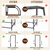 Jixlantuc Nightstand Bedside Table Drawer Organizer Side Table with Fabric Drawers End Tables Living Room Night Stand Chest of Drawers for Bedroom,Hallway, Entryway Jixlantuc