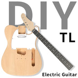 Electric Guitar,DIY Electric Guitar Kit with Mahogany Body, KST-Style 6 Strings Electric Guitar Kits W/Maple Neck, Techwood Fretboard, SSS Pickups, Shoulder Strap, All Accessories Included Volowoo