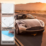 OKLPF 5 Pack 6"X12" Sublimation License Plate Blanks, 0.45mm Thicken Metal Aluminum License Plate, Heat Thermal Transfer Sheet DIY Picture Sublimation Blank for Custom Design Work - White OKLPF