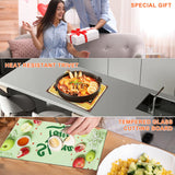 6Pcs Sublimation Cutting Board Blanks, 11x8 Inch Tempered Glass Sublimation Cutting Board Non Slip Glass Chopping Boards for Kitchen, Personalized Cutting Boards for Crafts DIY Gift ToBeAce