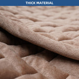 Eismodra Recliner Chair Covers,Recliner Covers That Stay in Place,Washable Recliner Slipcover for Large Recliner 3 Seater Sofa Couch Living Room Loveseat,Light Brown Set (4 Pieces) Eismodra