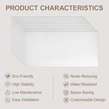 10 Packs Acoustic Panels,Large 47" X 24" X 0.38" Soundproof Wall Panels,Self-adhesive Sound Absorbing Dampening Panel,Sound Proof Panels for Walls Home Studio and Office(White) Lakexus