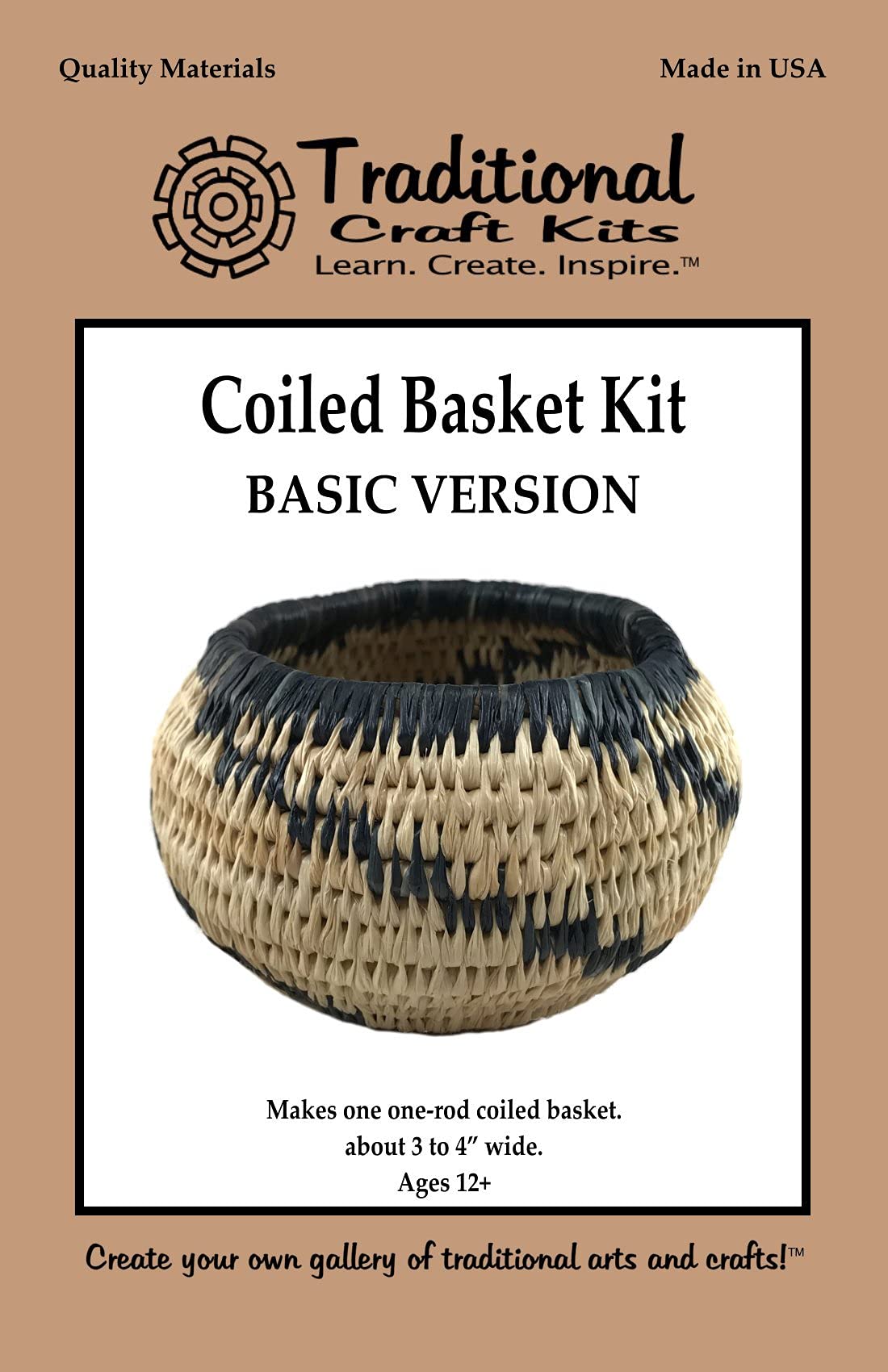 Traditional Craft Kits Coiled Basket Kit (Basic Version) Traditional Craft Kits