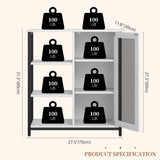 LVSOMT Mini Coffee Bar Cabinet with Storage, 27.5'' Small Kitchen Bar Table, Cute Corner Bar Cabinet for Tea, Buffet Sideboard Cabinet for Dining Room, Farmhouse Coffee Station for Wine (Pure White) LVSOMT