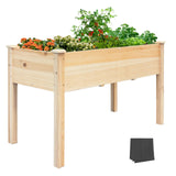 BSP Raised Garden Bed with Legs Outdoor Elevated Garden Planter Wood Stand for Vegetable Flower Herb Upgraded Solid Structure Growing Box Suitable for Backyard Patio and Balcony, 48”L X 24”W BEST SELECT PRODUCTS
