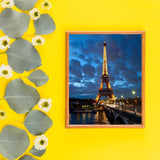 VNUIEHG Eiffel Tower Paris Night Digital Oil Painting Paint by Numbers Kit for Adults for Beginners Wall Decor Gifts 16x20 Inch VNUIEHG