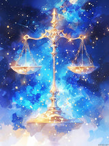 MOER SKY Libra Constellation Diamond Painting Kits for Adults, DIY 5D Constellations Diamond Art Full Drill for Adult, Round Diamond Kits for Home Wall Decor 12x16 Inch MOER SKY