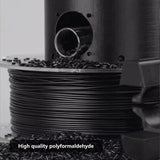 POM Filament, Polyoxymethylene 3D Printer Filament 1.75mm 1kg Spool, High Hardness, High Rigidity (Black) Spriour