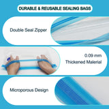 YOUSU Filament Storage Bags Vacuum Kit, Cleaning Drying Sealed 16 Bags with Two Sizes for 3D Printer Filament with Automatic Pumps/Desiccants/Humidity Indicator Cards/Clips Yousu