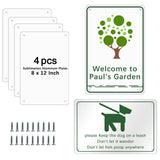 4 pcs sublimation metal sign blanks，8X12 inch sublimation sign blanks Heat Transfer blank metal sign，sublimation yard sign blanks，sublimation photo blanks GEKIXUTP