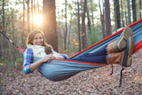 ENO SingleNest Hammock - Lightweight, 1 Person Portable Hammock - for Camping, Hiking, Backpacking, Travel, a Festival, or The Beach - Seafoam/Navy ENO