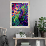 KEUASDV Diamond Painting Kits for Adults, Peacock 5D DIY Diamond Art Kits Full Drill Diamond Dots for Gift Wall Decor and Relaxation Gem Arts 12x16 inch KEUASDV