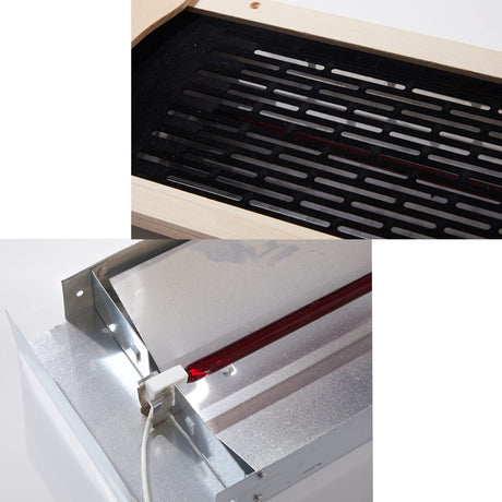 iDOTODO Full Far Infrared Carbon Fiber Glass Red Light Heater Tube, Infrared Sauna Heater Tube Sauna Accessories, 110V Heater, Infrared Suana Heating Element Tube for Wooden Indoor/Outdoor Sauna iDOTODO