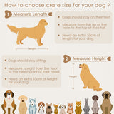 Saudism Large Dog Crate Furniture, Dog Kennel Indoor, Wood Dog Cage Table with Drawers Storage, Heavy Duty Dog Crate, Jaula para Perros, Sturdy Metal, 40.5" L×23.6" W×35.4" H Saudism