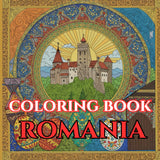 Romania Calm | Adult Coloring Book of Castles, Carpathians & Folk Traditions: 50 Simple, Relaxing Pages with Gentle Intricate Patterns — Bran & Peleș, ... Churches, Pottery, Folk Dance & Village Life Majosta