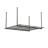 Hyloft 00625 45-Inch x 45-Inch Overhead Steel Garage Storage System, Adjustable Ceiling Mount Storage Rack, Hammertone HyLoft