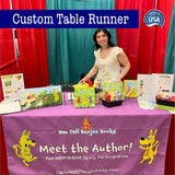 Custom Table Runner with Business Logo, Ships Next Day Made in USA - 24" x 60" Thick Premium Polyester hem sewn all side, Vivid color sublimation print, Trade Show Quality, wrinkle-free (24x60) Exposmart