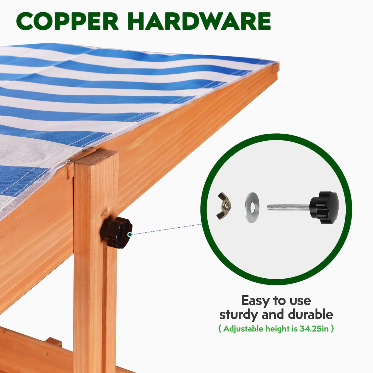 Kids Wooden Outdoor Sandbox with Cover，Sand Boxes with Canopy and Foldable Storage Bench Seats, Sand Table with Protection Bottom Liner,Kids Play Equipment for Outdoor(47X47Inch Agitree