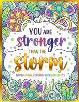 Inspirational Coloring Book for Adults: 50 Motivational Quotes & Patterns to Color - A Variety of Relaxing Positive Affirmations for Adults & Teens WoodArtSupply