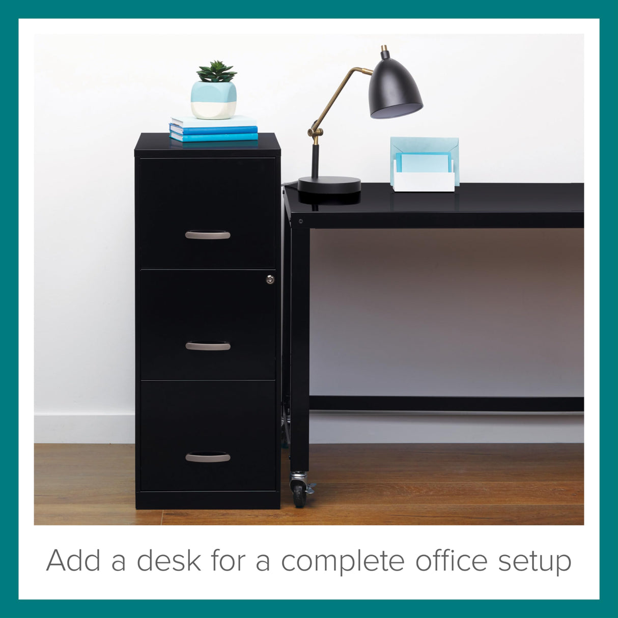 Lorell SOHO 18" 3-Drawer Vertical File Lorell