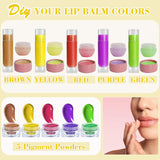 BRIPATI DIY Lip Balm Making Kit for Adults to Make Your Own Moisturizing Lip Balms with Natural Beeswax, Lip Base Oil, Essential Oil, Empty Lip Balm Tubes Jars, Birthday Christmas Mother’s Day Gift BRIPATI