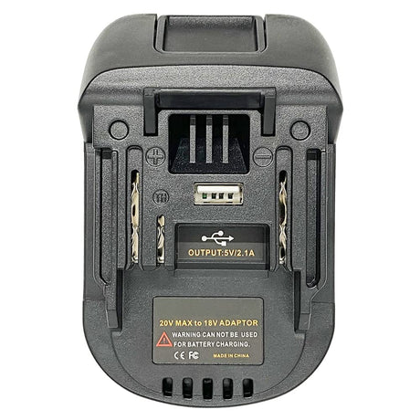 Replacement for Makita 18V Lithium Battery Adapter for Makita 18V LXT Cordless Tool, Convert for Black+Decker/Stanley/Porter-Cable 20V Lithium Battery to Makita 18V Lithium-Ion Battery Converter QINIZX