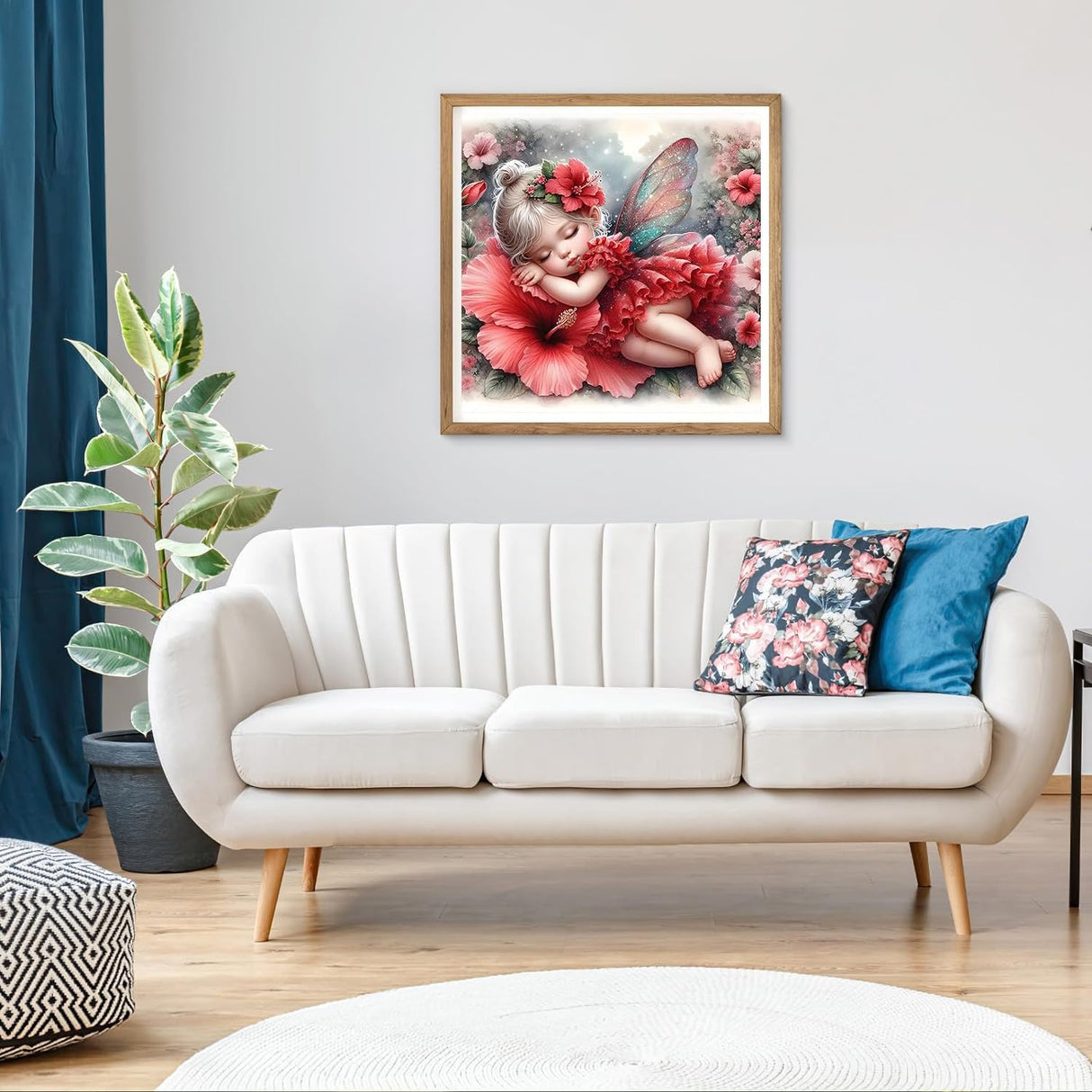 Benjenes Diamond Art Kits for Adults, Fairy Diamond Painting Kits for Adults, 5D DIY Round Drill Gem Art Paint with Diamonds Dots Crafts Kits for Home Decor Gift 14x14inch Benjenes