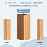 Aoxun 12' x 20' Permanent Gazebo, Wooden Finish Coated Aluminum Frame Canopy with Dual-Layer Galvanized Steel Hardtop Top, Outdoor Metal Pavilion, for Deck, Patio and Backyard Aoxun