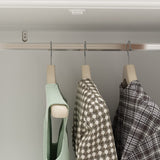 Homsee Wardrobe Armoire Wooden Closet with Mirror, 3 Doors, 5 Drawers, 4-Tier Storage Cubes and Hanging Rod for Bedroom, White (47.2”L x 20”W x 70.9”H) Homsee