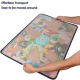 Tektalk Jigsaw Puzzle Board with Puzzle Dustproof Cover Up to 1500 Pieces (Khaki) Tektalk