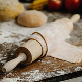 HelferX 17.6 inch Wooden Rolling Pin for Baking - Long Dough Roller for All Baking Needs HELFERX