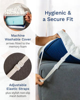 ViscoSoft 3 Inch Memory Foam Mattress Topper King - Select High Density - (Gel-Infused and Ventilated) Mattress Pad with Soft Removable Bamboo-Rayon Cover ViscoSoft