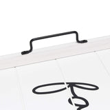 Elegant Designs HG2000-WFM Decorative Wood Serving Tray w/Handles, 15.50" x 12", Family Elegant Designs