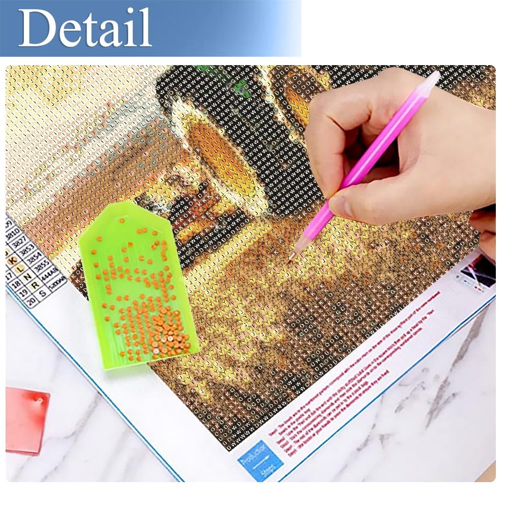 JFYHAB Diamond Painting Kits for Adults, 5D DIY Car Round Full Drill Diamond Dots Paintings Diamond Painting Truck Gem Art Craft for Home Wall Decor Diamond Art 12x16inch JFYHAB