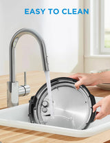 Midea 12-in-1 Electric Pressure Cooker, 6 Quarts, 12 Presets, Multi-Functional Programmable Slow Cooker, Rice Cooker, Steamer, Sauté Pan, Yogurt Maker, and More, Stainless Steel Midea