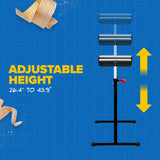 Houseables Roller Stand, Table Saw Outfeed Table, Outfeed Roller Stands for Woodworking, Roller Support Stand, Rolling Table Saw Stand, Power Tool Stands, Adjustable, Foldable, 135 LB Capacity, 2 Pack Houseables