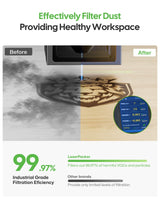 LaserPecker 4 Laser Engraver with Air Purifier, Slide and Rotary Extension, Fiber and Diode Laser Engraving Cutting Machine for Metal Wood Leather Plastic Acylic Jewelry Craft Engraving LaserPecker