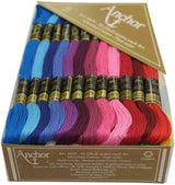 Cotton Hand Embroidery Floss, Embroidery Thread, Cross Stitch Thread, Anchor Threads Floss/Skeins Rainbow Color (Pack of 25 Skeins) VAKRATUNDA KITCHENWARES