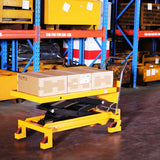 Aequanta Double Scissor Hydraulic Mobile Lift Table Multi-Function Platform Cart 59" Lifting Height 1760lbs Capacity Suitable for Handling Work Aequanta