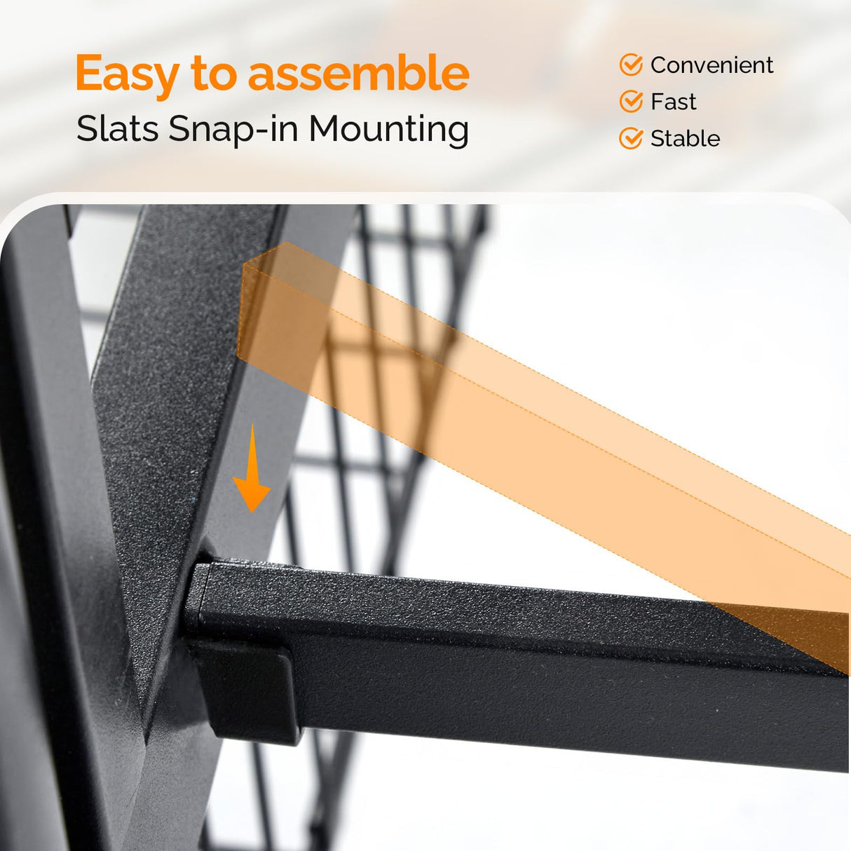 Karl home Metal Bunk Bed Twin Over Twin with 2 Storage Drawers, with USB Charging Station and LED Lighted, Safety Guardrail & Ladder, Easy Assembly, Space Saving, No Noise, No Box Spring Needed, Black Karl home