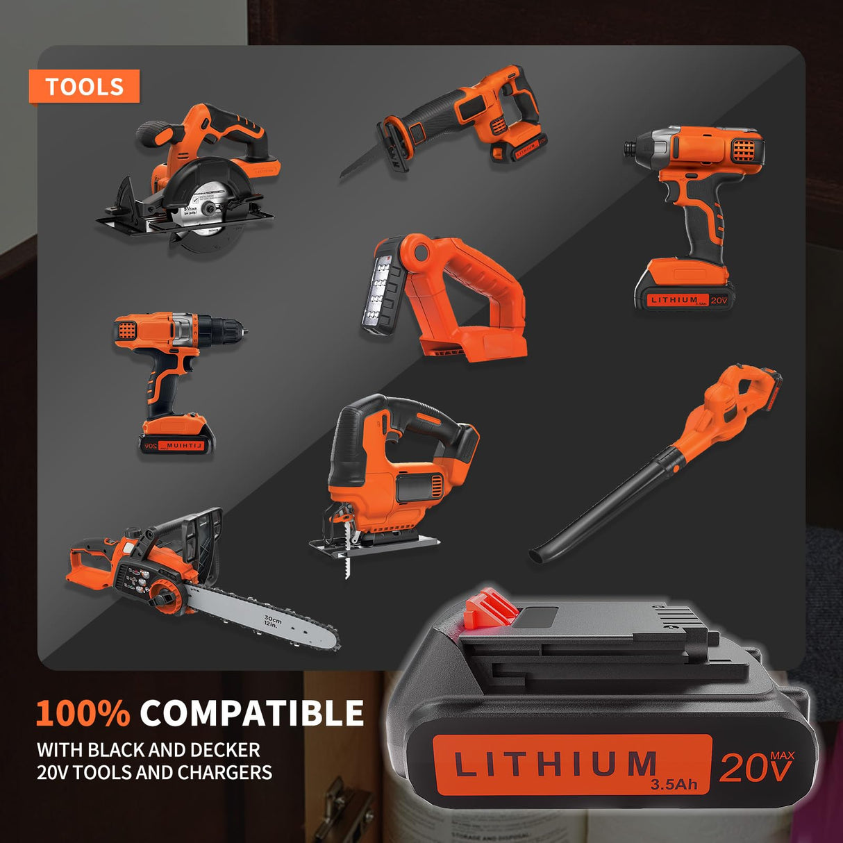 NEPOWILL 20V 3.5Ah Replacement Battery for Black and Decker 20v Lithium Battery LBXR20 LB20 LBX20 LBX2020 LST220, Compatible with Black & Decker 20V Battery for 20V Power+ Tools LCS1020 LDX20C NEPOWILL