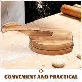 Dough Presser Dough Pressing Tool Wooden Wooden Tortilla Press Maker Manual Dumpling Wrapper Presser Kitchen Gadgets for Home Kitchen Wooden Taco Press Kichvoe