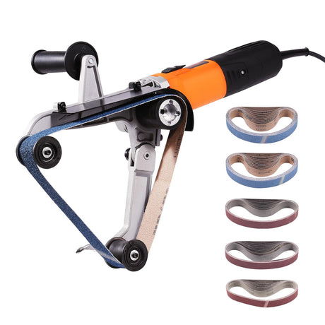 VEVOR Pipe Tube Polisher Sander, 1000W Pipe Belt Sander with 6 Variable Speeds 1100-3200rpm, Professional Belt Sander Grinding Machine with 50PCS VEVOR