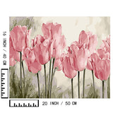 BAISITE Paint by Numbers Kit for Adults Beginners,20" Wx16 L Canvas for Painting Kits for Adults in Colorful Box Poppy Flowers-BSC002 BAISITE